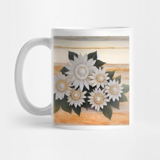Daisies with Pearl Centers Mug